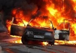 Спасатели МЧС России ликвидировали пожар в частном легковом автомобиле в Таштагольском МР